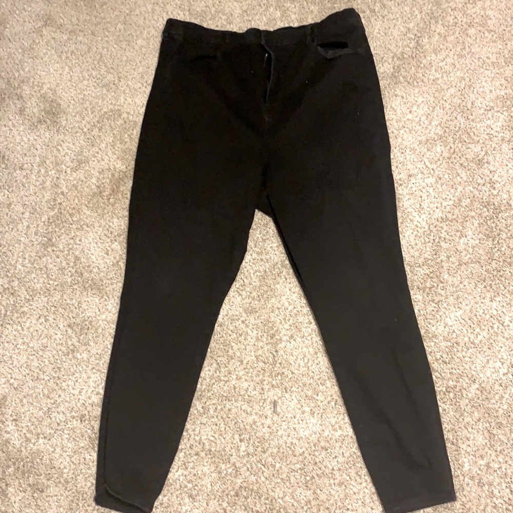 AE Curvy next level stretch black jeans long